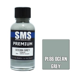 AIR BRUSH PAINT 30ML PREMIUM OCEAN GREY  ACRYLIC LACQUER SCALE MODELLERS SUPPLY