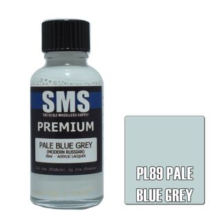 AIR BRUSH PAINT 30ML PREMIUM PALE BLUE GREY  ACRYLIC LACQUER SCALE MODELLERS SUPPLY