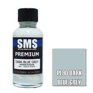 AIR BRUSH PAINT 30ML PREMIUM DARK BLUE GREY  ACRYLIC LACQUER SCALE MODELLERS SUPPLY