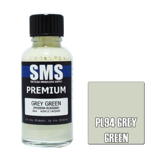 AIR BRUSH PAINT 30ML PREMIUM GREY GREEN  ACRYLIC LACQUER SCALE MODELLERS SUPPLY