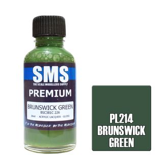 AIR BRUSH PAINT 30ML PREMIUM BRUNSWICK GREEN  ACRYLIC LACQUER SCALE MODELLERS SUPPLY