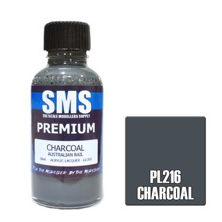 AIR BRUSH PAINT 30ML PREMIUM CHARCOAL  ACRYLIC LACQUER SCALE MODELLERS SUPPLY