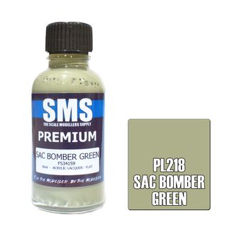 AIR BRUSH PAINT 30ML PREMIUM SAC BOMBER GREEN  ACRYLIC LACQUER SCALE MODELLERS SUPPLY