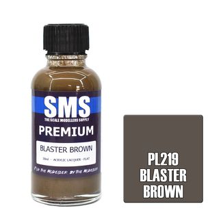 AIRBRUSH PAINT 30ML PREMIUM BLASTER BROWN ACRYLIC LACQUER SCALE MODELLERS SUPPLY