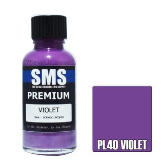 AIRBRUSH PAINT 30ML PREMIUM VIOLET ACRYLIC LACQUER SCALE MODELLERS SUPPLY