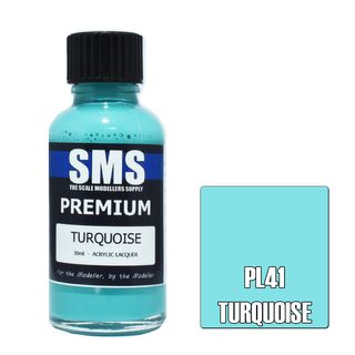 AIR BRUSH PAINT 30ML PREMIUM TURQUOISE ACRYLIC LACQUER SCALE MODELLERS SUPPLY