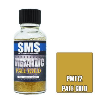 AIR BRUSH PAINT 30ML METALLIC PALE GOLD  ACRYLIC LACQUER SCALE MODELLERS SUPPLY