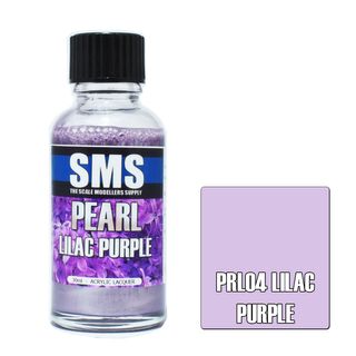 AIRBRUSH PAINT 30ML PEARL LILAC PURPLE ACRYLIC LACQUER SCALE MODELLERS SUPPLY