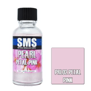 AIRBRUSH PAINT 30ML PEARL PETAL PINK ACRYLIC LACQUER SCALE MODELLERS SUPPLY