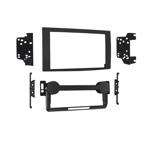 FITTING KIT CHRYSLER / JEEP / DODGE 2004 - 2010 DOUBLE DIN (CONVERSION KIT) (BLACK)