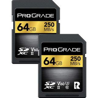PROGRADE DIGITAL SDXC GOLD UHS-II 64GB R250MB/S W120MB/S V60 2PK