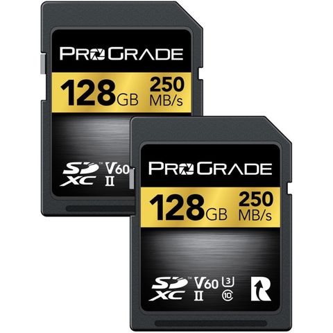 PROGRADE DIGITAL SDXC GOLD UHS-II 128GB R250MB/S W120MB/S V60 2PK