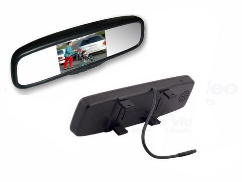 MONGOOSE 5" CLIP-ON MIRROR MONITOR