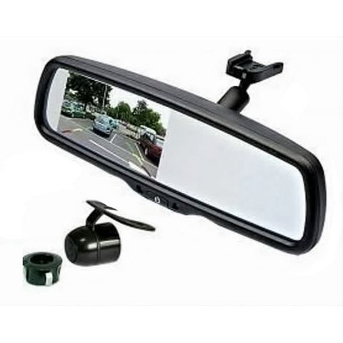 MONGOOSE 4.3" PEDESTAL MOUNT REPLACEMENT MIRROR + CAMERA