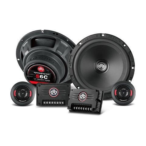 DB DRIVE 6.5" COMPONENT SPEAKERS 90W RMS PAIR SPEED SERIES