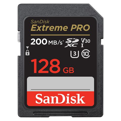 SANDISK EXTREME PRO SDXC 128GB UP TO R200MB/S W90MB/S SD CARD UHS-I V30