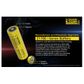 NITECORE 21700i RECHARGEABLE BATTERY 3.6V 5000MAH