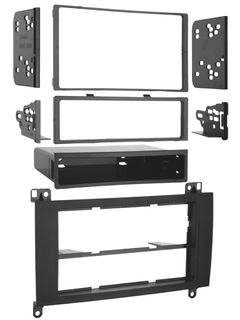 FITTING KIT MERCEDES SPRINTER / VW CRAFTER 2007 - 2018 DIN & DOUBLE DIN (BLACK)