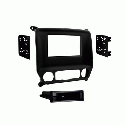 FITTING KIT CHEVROLET SILVERADO / GMC SIERRA 2014 - 2020 DIN & DOUBLE DIN (BLACK)