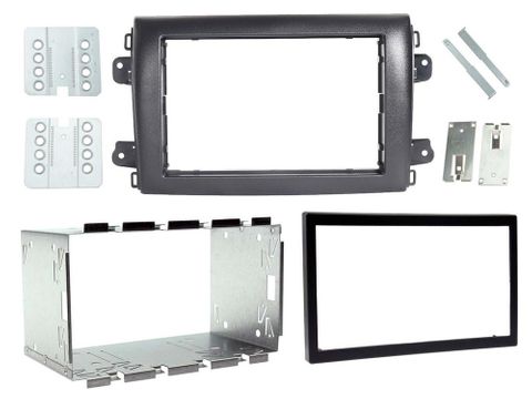 FITTITNG KIT FIAT DUCATO 2021+ DOUBLE DIN (WITH CAGE) (BLACK)