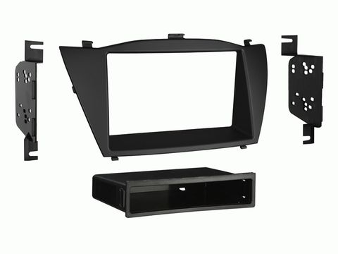 FITTING KIT HYUNDAI IX35 , TUCSON 2010 - 2015 DIN & DOUBLE DIN (BLACK)