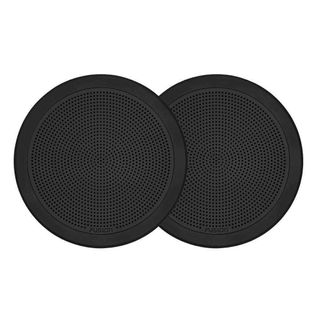 FUSION 6.5" 120-WATT ROUND BLACK FLUSH MOUNT MARINE SPEAKERS