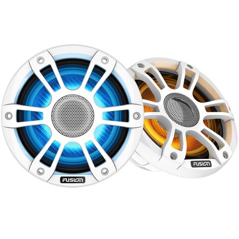 FUSION 7.7" SERIES 3I SPORTS SPEAKERS WHITE WITH CRGBW