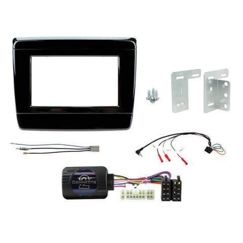 FITTING KIT ISUZU D-MAX 2020 - 2022 DOUBLE DIN (PIANO BLACK) (BASIC SYSTEM) COMPLETE KIT
