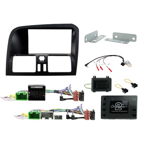FITTING KIT VOLVO XC60 2008 - 2017 DOUBLE DIN (BLACK) COMPLETE KIT