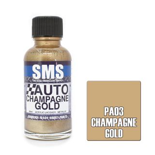 AIRBRUSH PAINT 30ML AUTO COLOUR CHAMPAGNE SCALE MODELLERS SUPPLY