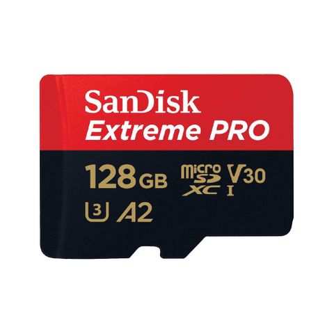 SANDISK EXTREME PRO MICRO SDHC 128GB UP TO 200MB/S CLASS 10 A2 V30