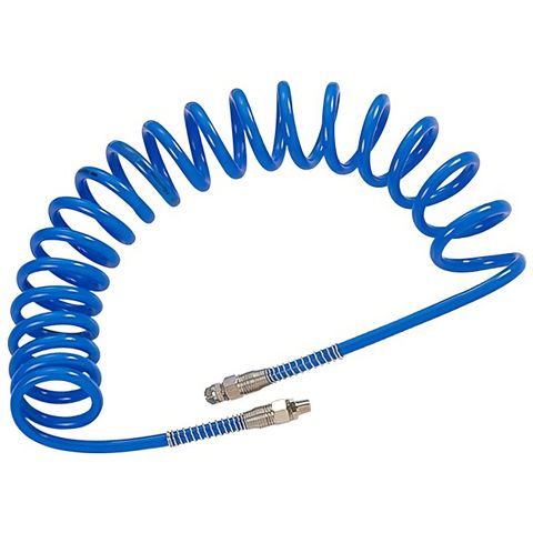 M7 AIR COMPRESSOR RECOIL HOSE WITH SPRING COVER PLUG 8MM X 15M *