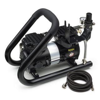 IWATA AIR BRUSH COMPRESSOR POWER JET LITE HANDLE TANK