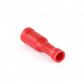 RED FEMALE BULLET TERMINALS 4MM - PACK OF 100