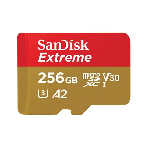 SANDISK EXTREME MICRO SDXC 256GB UP TO 190MB/S CLASS 10 A2 V30