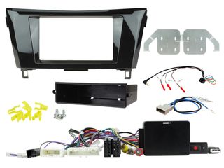 FITTING KIT NISSAN XTRAIL 2014 - 2016 DOUBLE DIN (40 PIN PLUG)(360 RETENTION) COMPLETE KIT