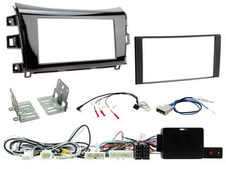 FITTING KIT NISSAN NAVARA 2016 - 2019 DOUBLE DIN (32 PIN PLUG)(360 CAMERA RETENTION) COMPLETE KIT