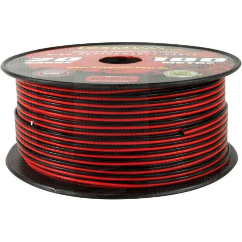 DNA CABLE 20 GAUGE RED/BLACK 2 CORE POWER / SPEAKER CABLE 100MTR