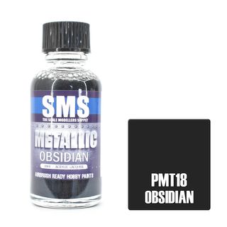 AIR BRUSH PAINT 30ML OBSIDIAN ACRYLIC LACQUER SCALE MODELLERS SUPPLY