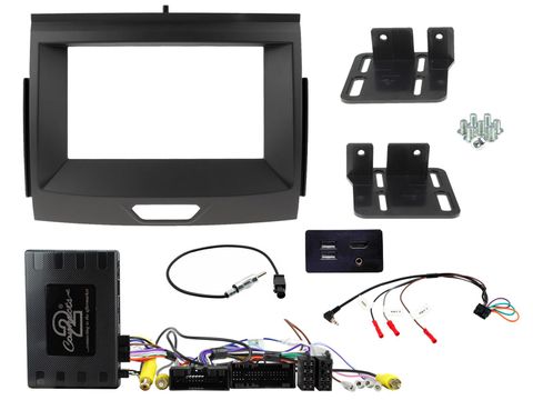 FITTING KIT FORD RANGER (PX2 & PX3) 2015 - 2022 (8" DISPLAY SNYC 3) (BLACK) COMPLETE KIT