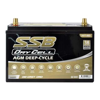 AUTOMOTIVE BATTERY AGM DEEP CYCLE 12V 12AH 1000CCA BY SSB ULTRA HIGH PERFORMANCE  DRY CELL