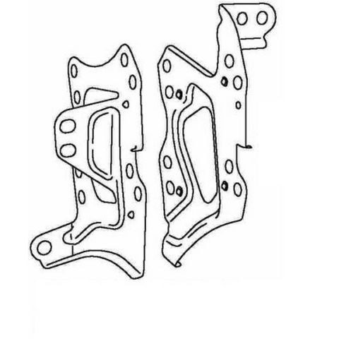 RADIO BRACKETS TOYOTA WISH 2003 - 2009 SIDE BRACKETS