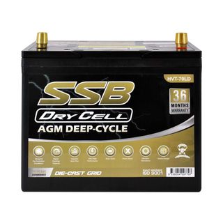 AUTOMOTIVE BATTERY AGM DEEP CYCLE 12V 85AH 620CCA BY SSB ULTRA HIGH PERFORMANCE  DRY CELL