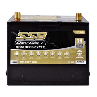 AGM BATTERY DEEP CYCLE DUAL PURPOSE 12V 60AH 600CCA BY SSB ULTRA HIGH PERFORMANCE