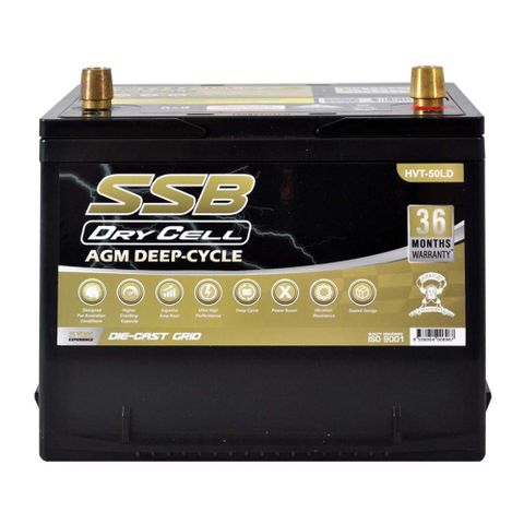AUTOMOTIVE BATTERY AGM DEEP CYCLE 12V 12AH 600CCA BY SSB ULTRA HIGH PERFORMANCE  DRY CELL