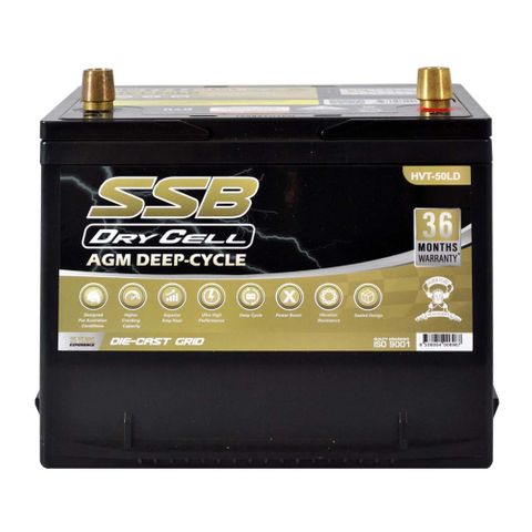 AGM BATTERY DEEP CYCLE DUAL PURPOSE 12V 60AH 600CCA BY SSB ULTRA HIGH PERFORMANCE