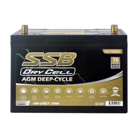 AGM BATTERY DEEP CYCLE DUAL PURPOSE 12V 105AH 780CCA BY SSB (27LX MF) ULTRA HIGH PERFORMANCE