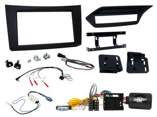 FITTING KIT MERCEDES E CLASS W212 2009 - 2012 DOUBLE DIN (BLACK) COMPLETE KIT