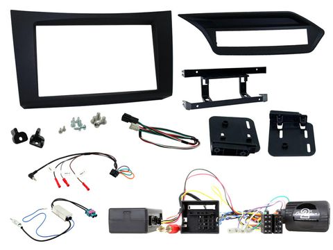 FITTING KIT MERCEDES E CLASS W212 2009 - 2012 DOUBLE DIN (BLACK) COMPLETE KITAMPLIFIED LEFT HAND