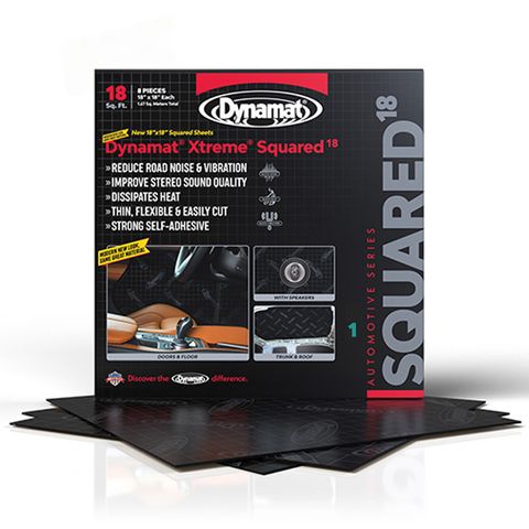 DYNAMAT XTREME SQUARED SOUND DEADENING (457MM x 457MM 1.72MM 1 INCH CUTTING GRID) - 8 SHEET PACK